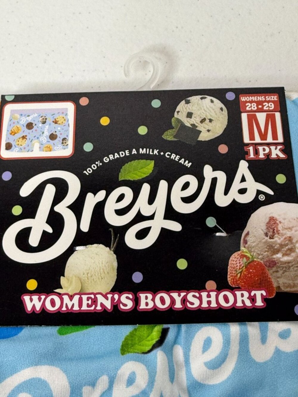 Breyers Ice Cream Women's Boyshorts Size M Graphic Lounge Sleep Shorts - Picture 2 of 5